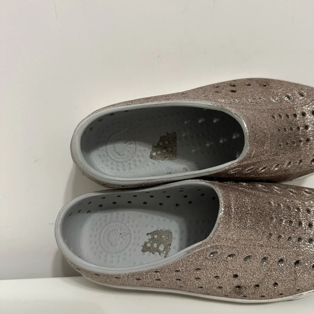 Native Kids' Jefferson Metal Bling Slip on Water Shoes Size C13
